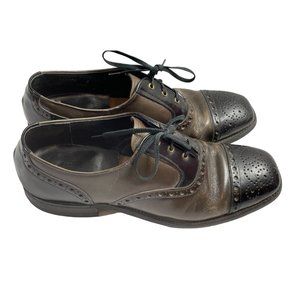 Vintage ToeCap Oxford Retro 20s Style Dress Shoes Men’s Size 8.5